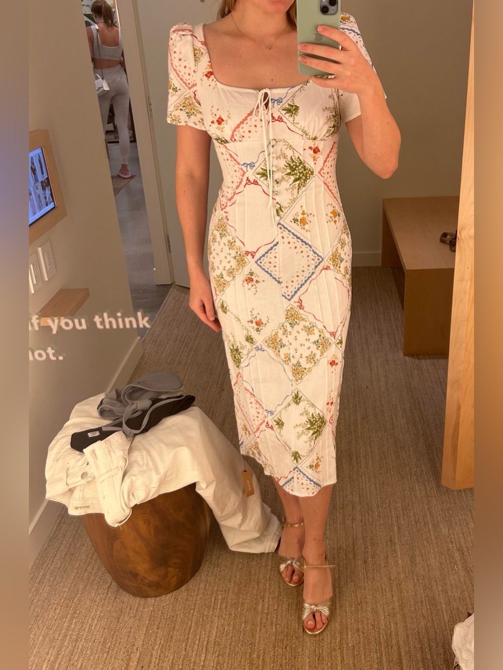 Reformation | Pierce Linen Dress Midi